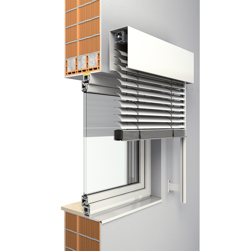Fassadenraffstoren Rollladenbau Kurtz